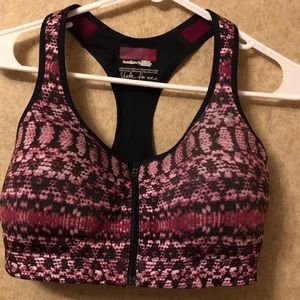 Under Armour front zip sports bra